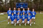 MLAX Team Photo  Wheaton College Men's Lacrosse Team Photo 2022. - Photo by Keith Nordstrom : Wheaton, Lacrosse, LAX, UNE